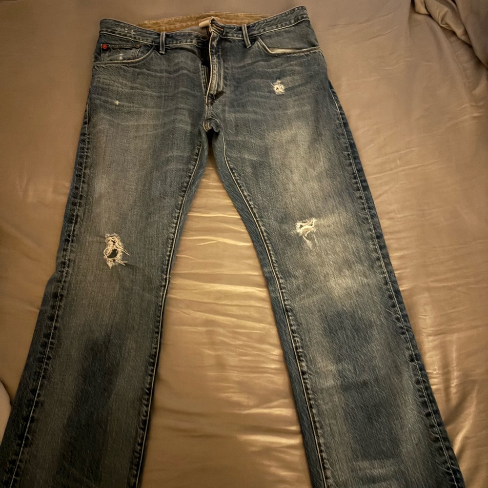 Banana Republic Blue Denim Jeans Classic Fit - Picture 2 of 2